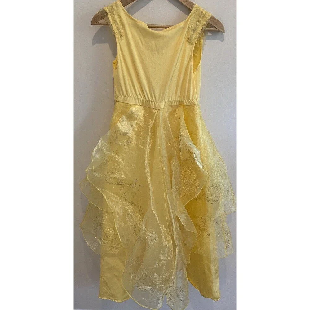 Disney Princess Belle Costume Beauty & Beast Dress Child M 7-8 Halloween Costume